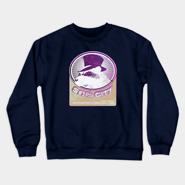 $#!% City (purple) Crewneck Sweatshirt by MunkeeWear